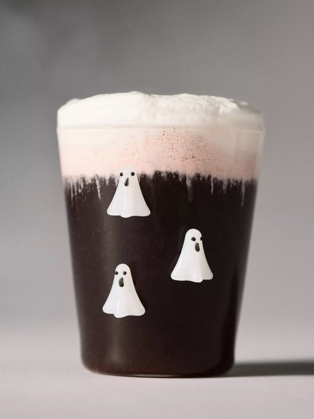 NEW Anthropologie 3D Halloween Icon Juice Glass, Ghost